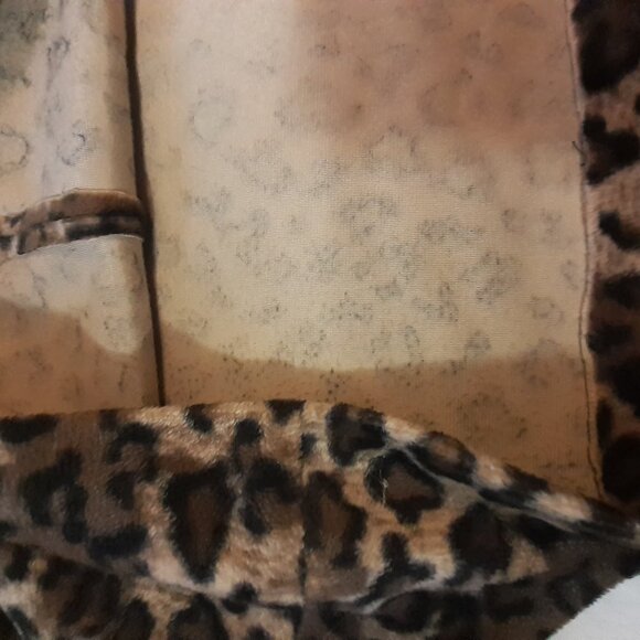 Vintage Handmade Faux Fur Leopard Print Skirt Size Small - Picture 8 of 8